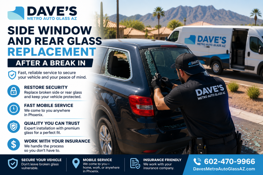Side Window And Rear Glass Replacement After A Break In
