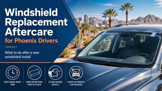 Windshield Replacement Aftercare in Phoenix