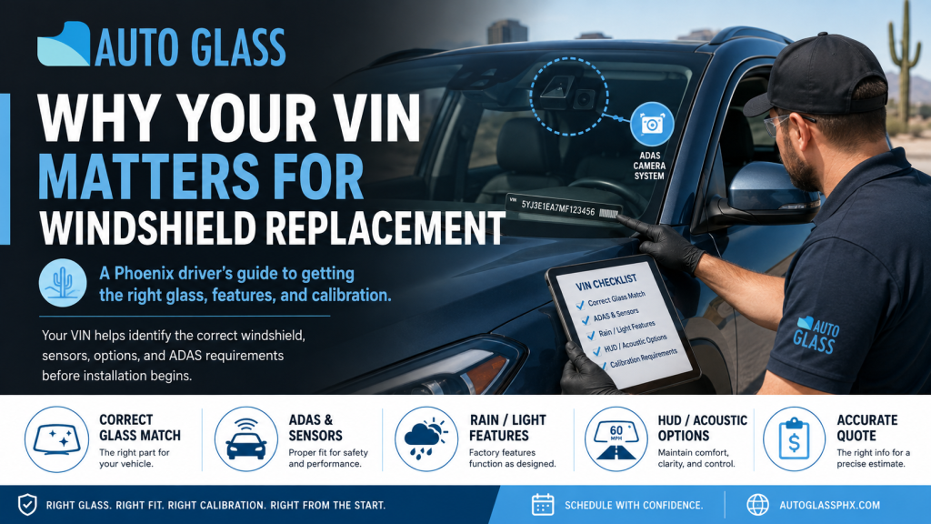 Why Your VIN Matters for Windshield Replacement Phoenix